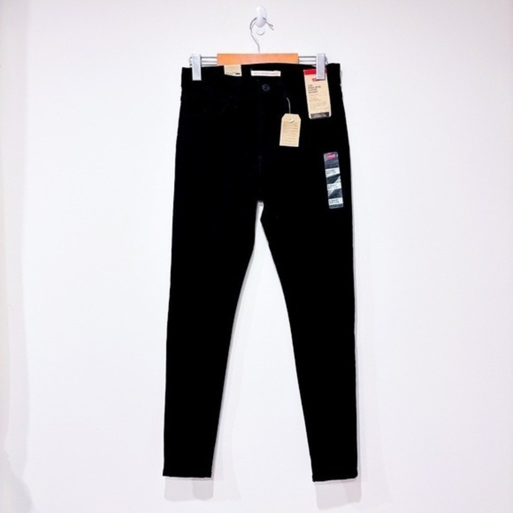 LEVI'S Black 720 High Rise Super Skinny Stretch Denim Jeans Size 27